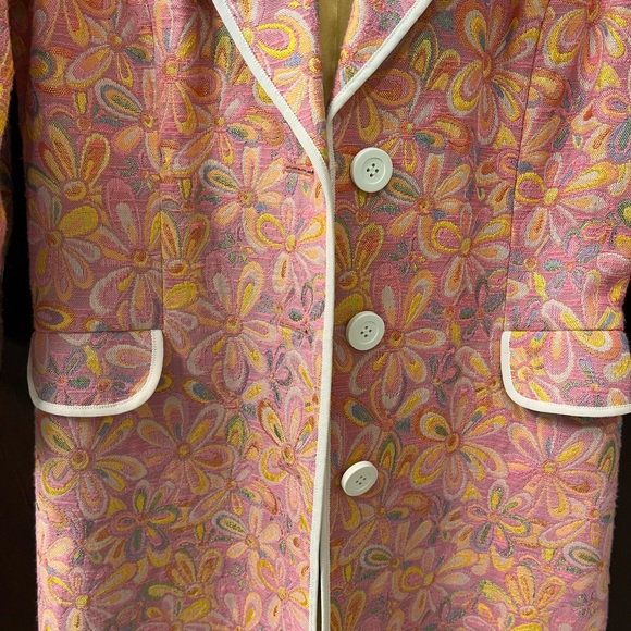 Walter Baker Brocade Daisy Coat Blazer Jacket - Picture 3 of 12